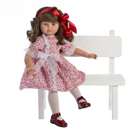Кукла Пепа с красной атласной ленточкой, 57 см. 